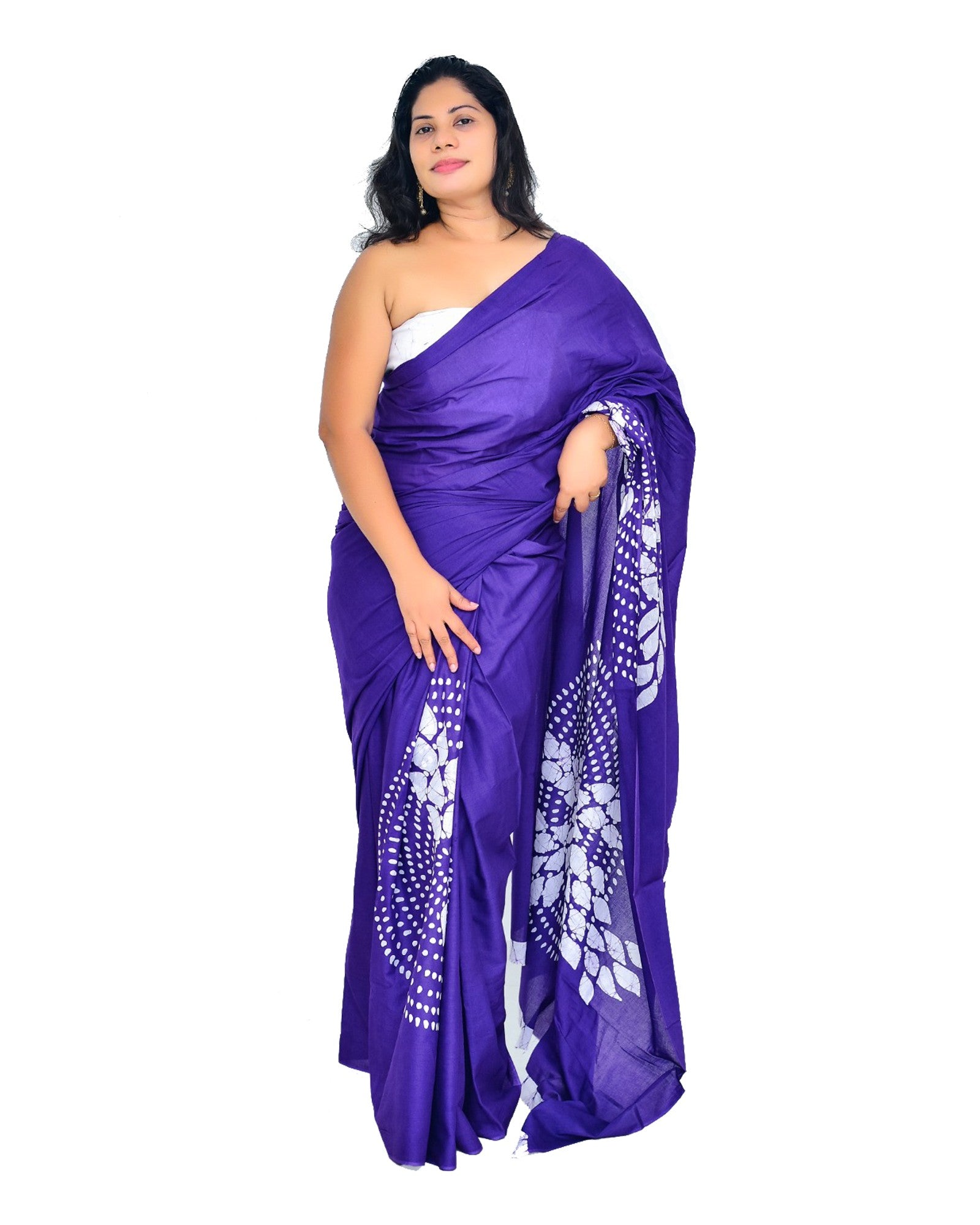 Batik print saree on sale price