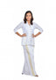 Ladies White Lungi Dress