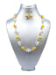 Silk thread necklace - Yellow